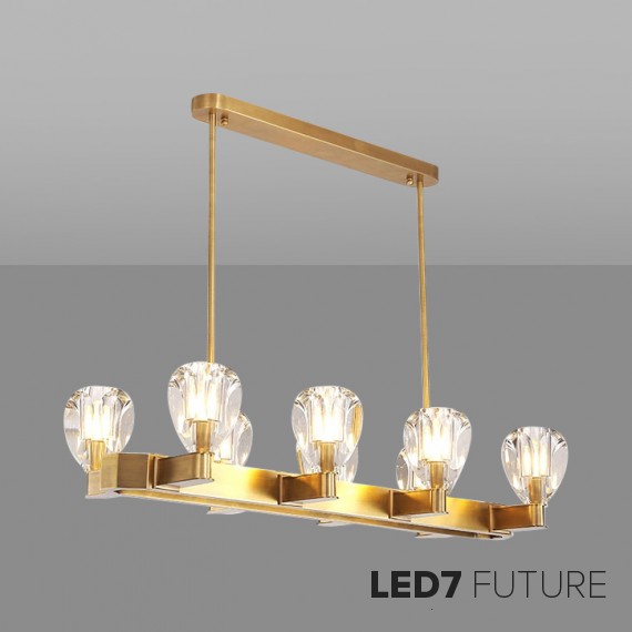 Loft Industry Modern - Droplet Line Chandelier